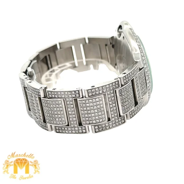 4 piece deal: 40mm Cartier Ballon Bleu De Diamond Watch + White Gold and Diamond Twin Square Bracelet + Complimentary Earrings + Gift from MTJ - Image 6