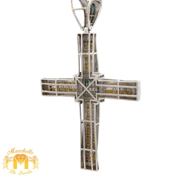 14k white gold cross pendant​​​​​​​
