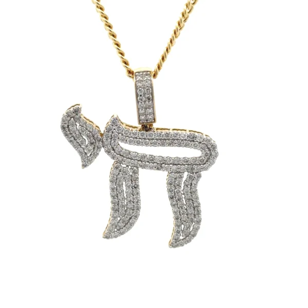diamond chai pendant