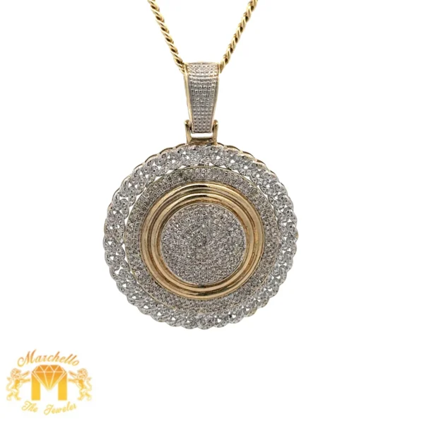 gold round pendant​​​​