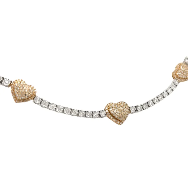 4 piece deal: 26mm Rolex Watch with Two-Tone Oyster Bracelet + Gold and Diamond 3 Hearts Bracelet + Complimentary Earrings+ Gift from MTJ - Image 4