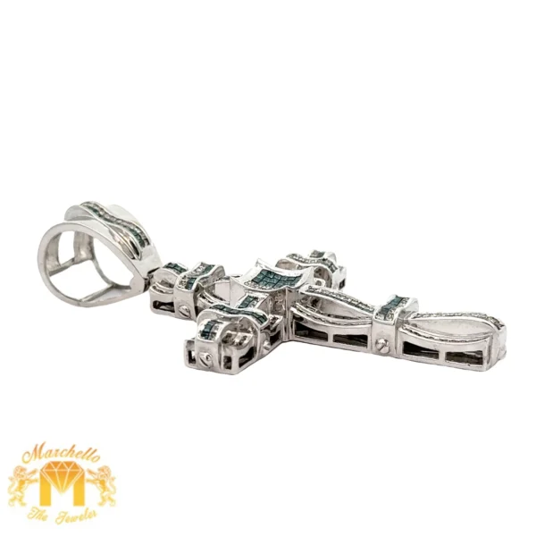 4.58ct diamonds 14k white gold Cross Pendant - Image 3