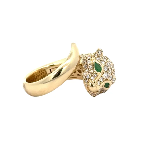 diamond panther ring