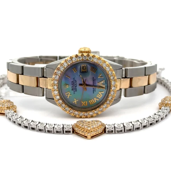 rolex 2 tone women's watch