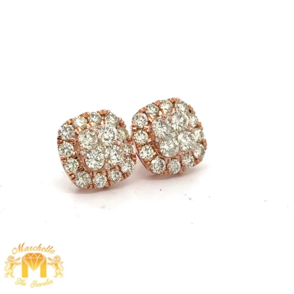 14k gold and diamond earrings
