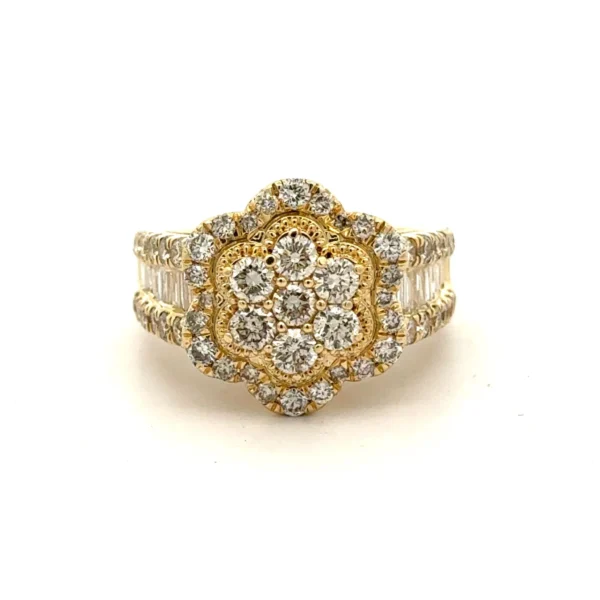 6 piece deal: 14k yellow gold and diamond Earrings + Ring + 2 pairs of complimentary earrings + 2 gifts (BLACK FRIDAY SPECIAL) - Image 3