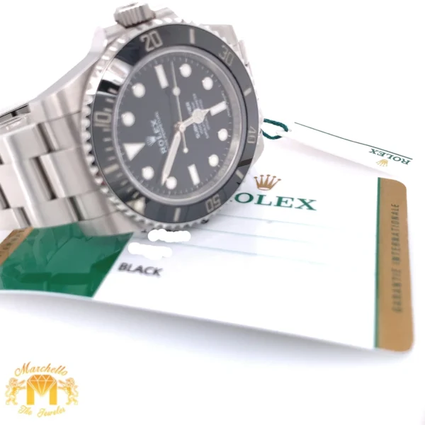40mm Rolex Submariner Watch with Oyster Bracelet (2018, papers) - Image 5
